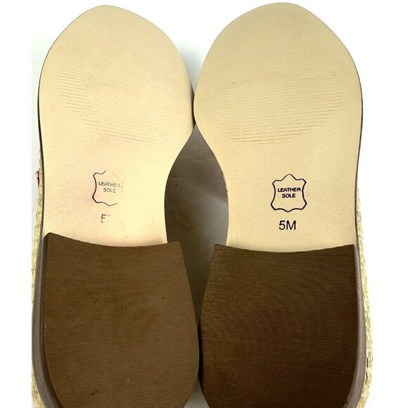 Talbots Leighton Loafer 5 Woven Tasseled Pink Tan Slip On Shoes Womens New - Picture 9 of 10